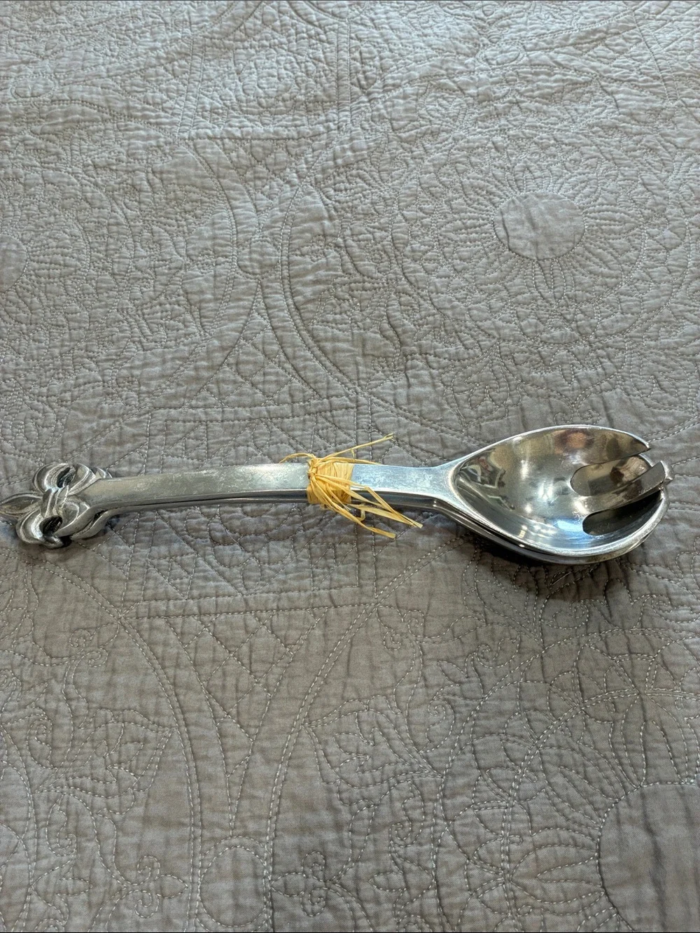 New! Pewter Salad Serving utensils Set